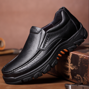 🔥Hot Sell--35% OFF🎉 Mens Waterproof Non Slip Soft Insole Genuine Leather Shoes